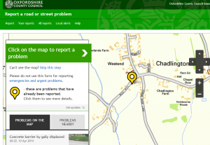 Reporting a problem with roads & pavements is so easy on FixMyStreet